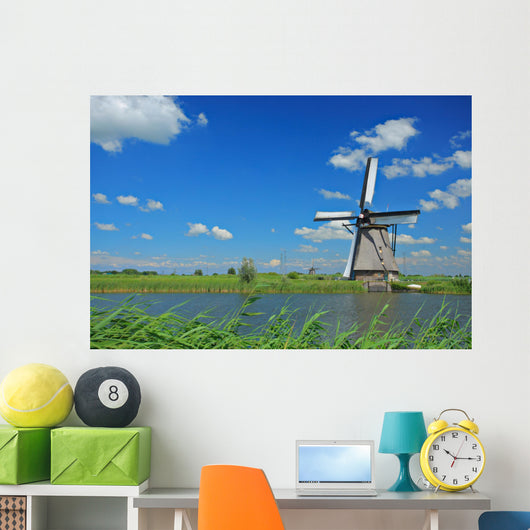 Windmill Kinderdijk Holland Wall Decal