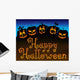 Happy Halloween Pumpkin Patch Wall Decal