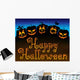 Happy Halloween Pumpkin Patch Wall Decal