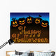 Happy Halloween Pumpkin Patch Wall Decal