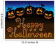 Happy Halloween Pumpkin Patch Wall Decal