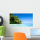 Lonely Tropical Beach Wall Decal