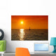 Yacht Sailing into Sunset Wall Decal