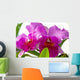 2 Fuchsia Orchids Wall Decal