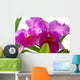 2 Fuchsia Orchids Wall Decal