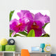 2 Fuchsia Orchids Wall Decal