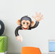 Waving Monkey Sign Wall Decal