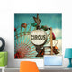 Aged and Worn Vintage Circus Sign Wall Decal