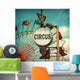 Aged and Worn Vintage Circus Sign Wall Decal