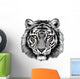 Powerful Tiger with Bright Wall Decal