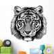 Powerful Tiger with Bright Wall Decal