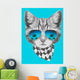 Sunglasses Hipster Cat Wall Decal
