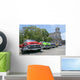 Vintage Multi-colored Taxis Cuba Wall Decal