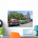 Vintage Multi-colored Taxis Cuba Wall Decal