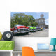 Vintage Multi-colored Taxis Cuba Wall Decal
