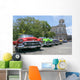 Vintage Multi-colored Taxis Cuba Wall Decal