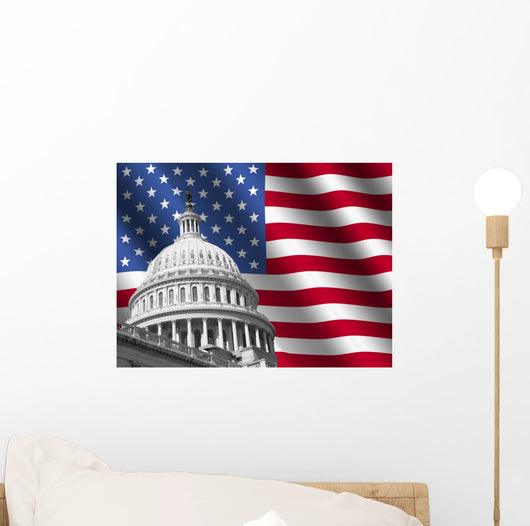 Us Capitol Building Washington Wall Decal