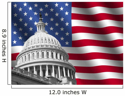 Us Capitol Building Washington Wall Decal