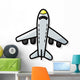 Airplane Color Doodle Wall Decal