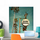 Vintage Surf Beach Sign Wall Decal