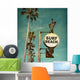 Vintage Surf Beach Sign Wall Decal