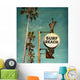 Vintage Surf Beach Sign Wall Decal