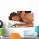 African-American Woman Getting Massage Wall Decal