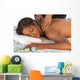 African-American Woman Getting Massage Wall Decal