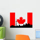 Toronto Skyline against Canadian Wall Decal