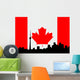 Toronto Skyline against Canadian Wall Decal