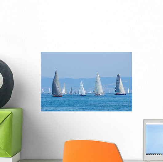 Sail-boats Regatta No2 Wall Decal