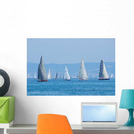 Sail-boats Regatta No2 Wall Decal