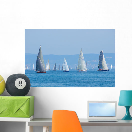 Sail-boats Regatta No2 Wall Decal
