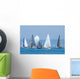 Open Ocean Water Sailboats Wall Decal