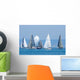 Open Ocean Water Sailboats Wall Decal