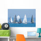 Open Ocean Water Sailboats Wall Decal