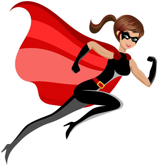 Superhero Sexy Beautiful Woman Wall Decal
