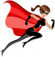 Superhero Sexy Beautiful Woman Wall Decal