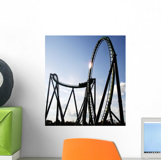 Steel Built Sit-down Rollercoaster Wall Decal