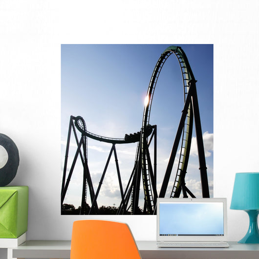 Steel Built Sit-down Rollercoaster Wall Decal