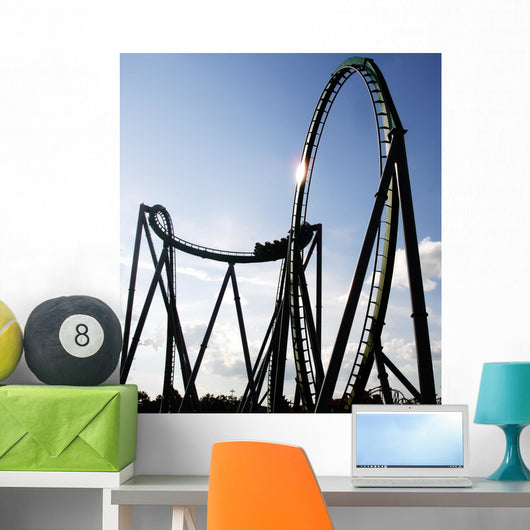 Steel Built Sit-down Rollercoaster Wall Decal