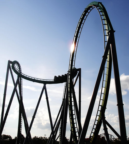 Steel Built Sit-down Rollercoaster Wall Decal