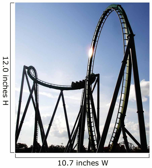 Steel Built Sit-down Rollercoaster Wall Decal