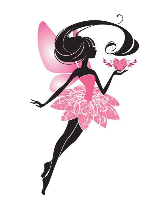 Delicate Pink Fairy Silhouette Wall Decal - WallMonkeys.com Wallmonkeys Delicate Pink Fairy Silhouette Wall Decal - WallMonkeys.com Wallmonkeys