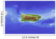 Puerto Rico Shaded Relief Wall Decal