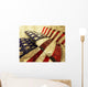 3D Render Glass American Wall Decal