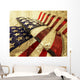3D Render Glass American Wall Decal