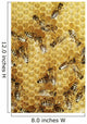 Honeybees Comb Wall Decal