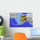 Alaska Shaded Relief Map Wall Decal