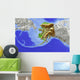 Alaska Shaded Relief Map Wall Decal
